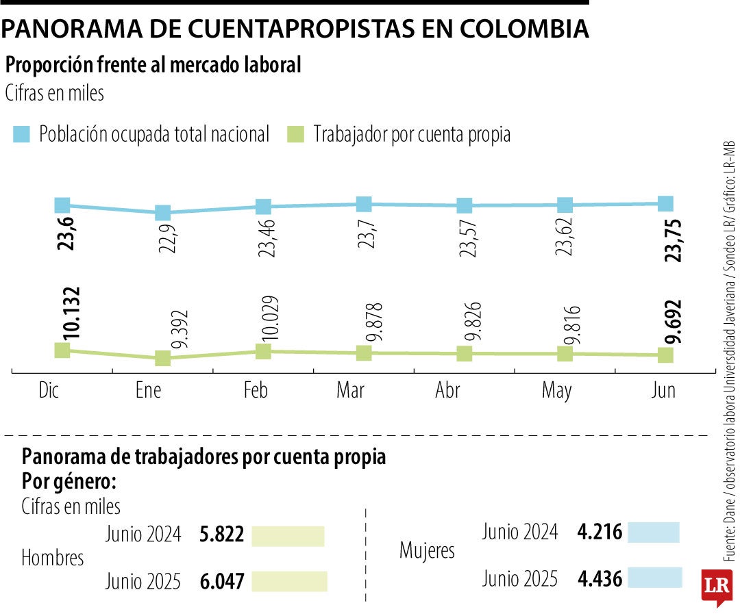 Panorama cuentapropistas en 2025