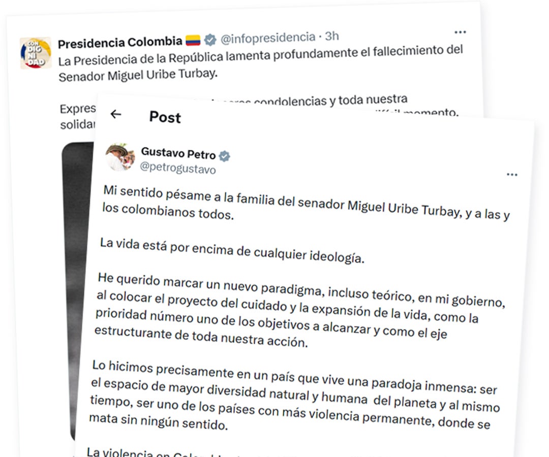 La Presidencia de la República y Gustavo Petro reaccionaron en redes sociales