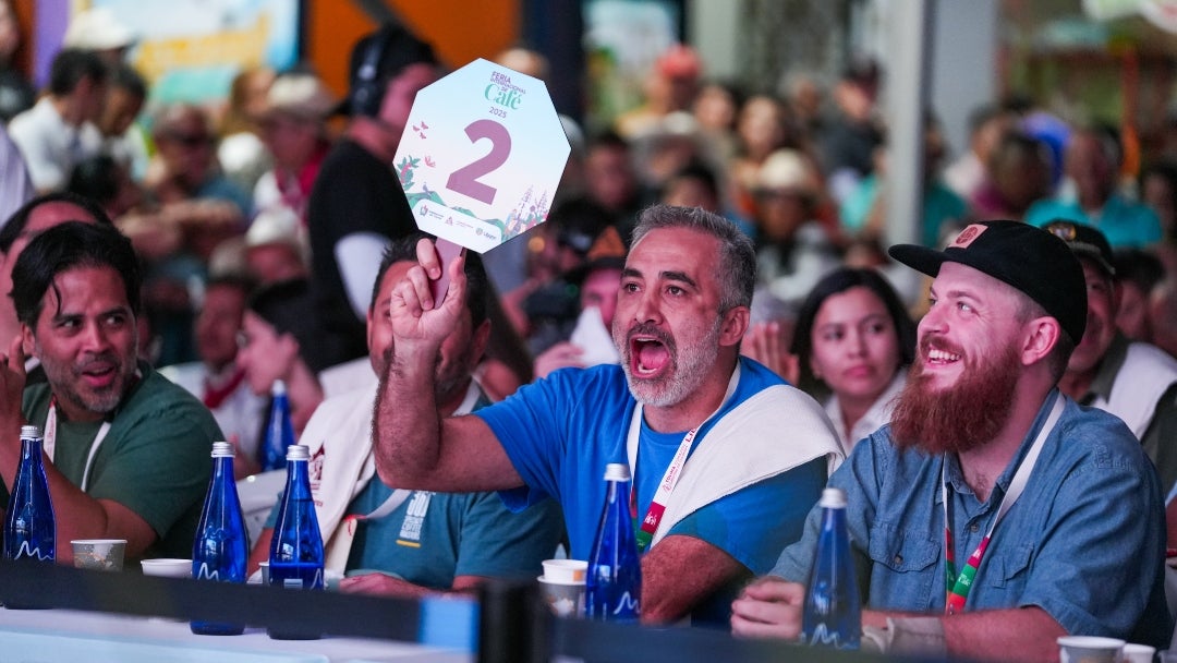 Subasta en la Feria Internacional del Café