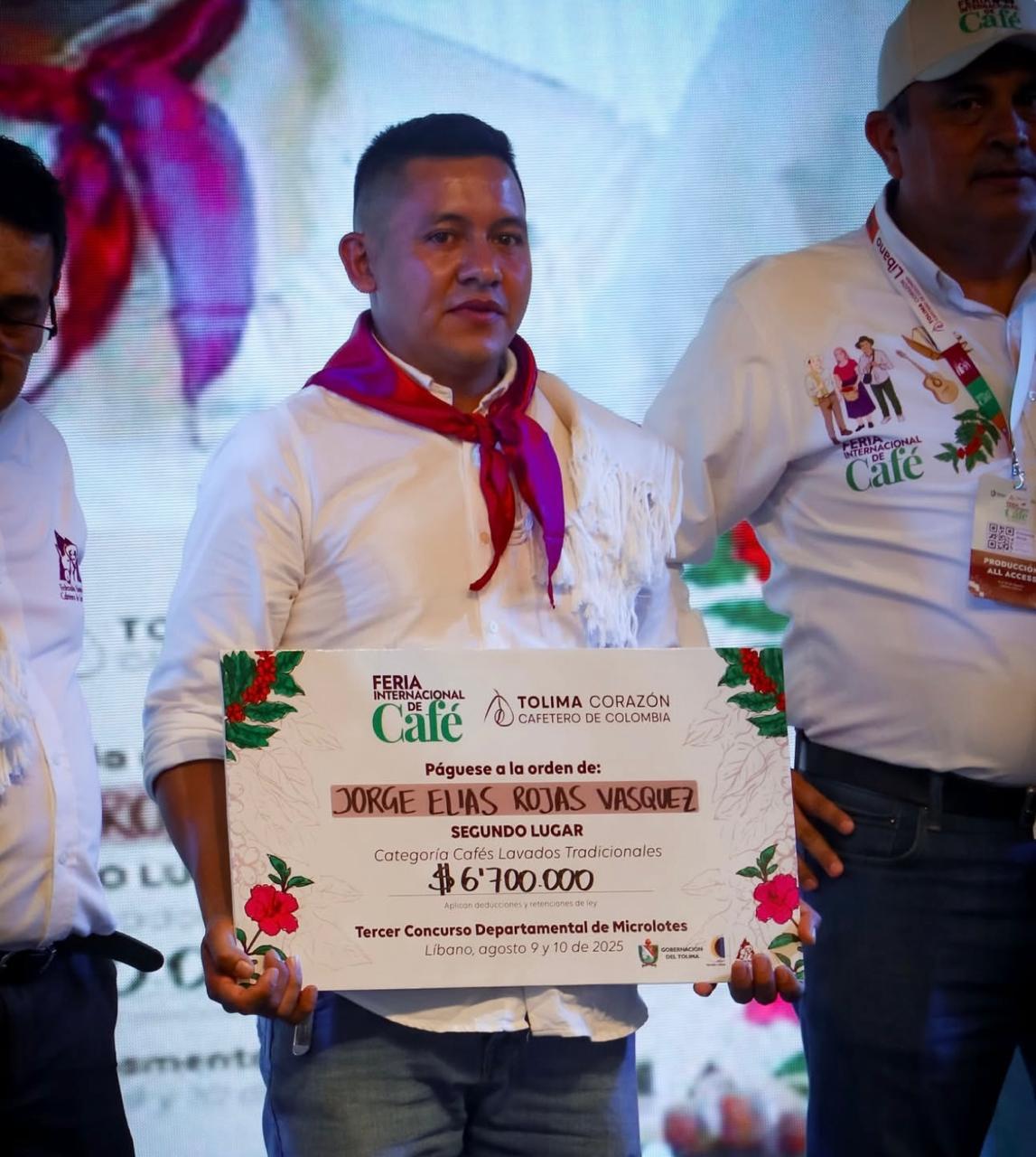 Jorge Elías Rojas, productor de la Finca La Roca, del municipio de Planadas.