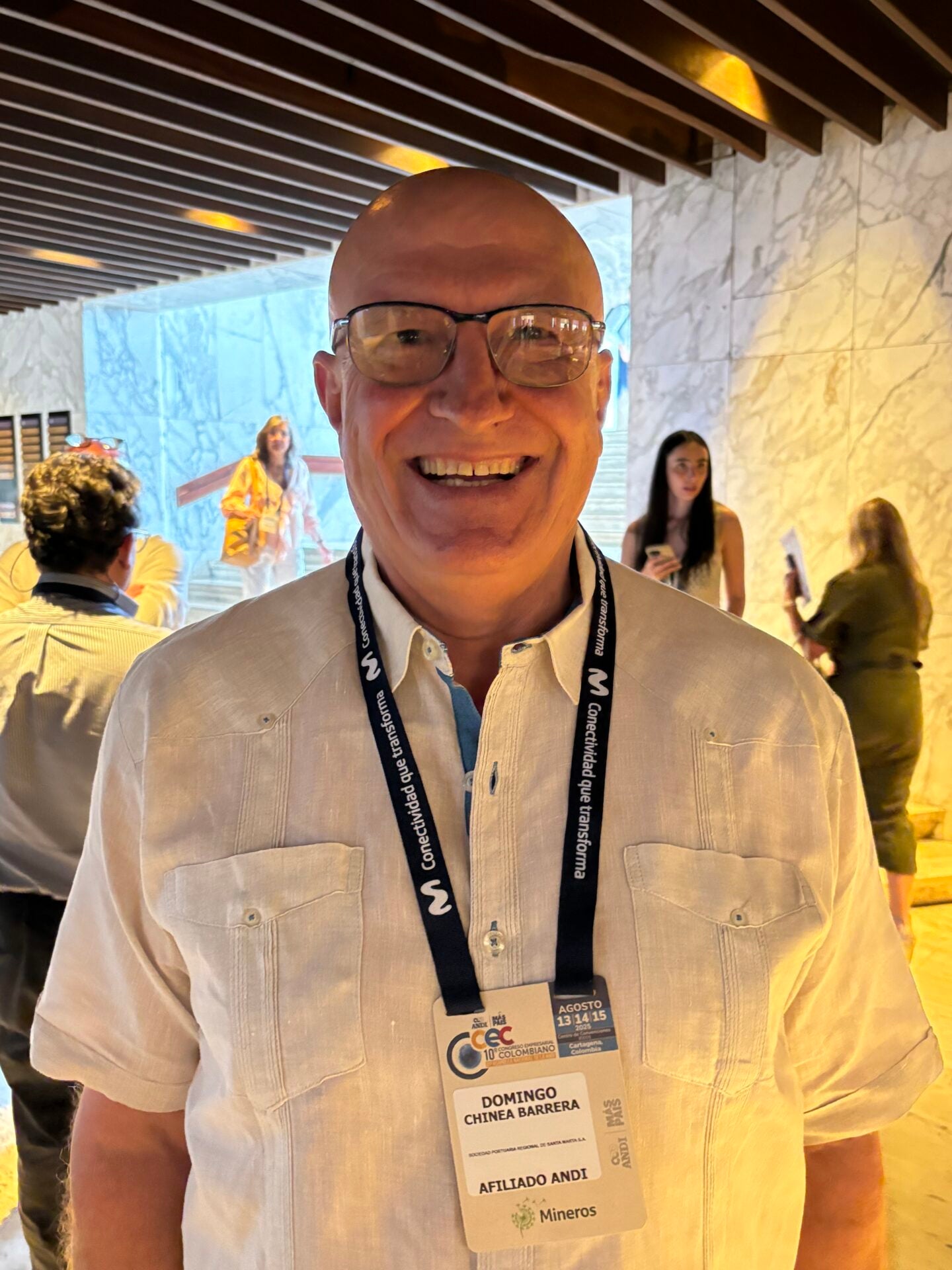 El presidente de la Sociedad Portuaria de Santa Marta, Domingo Chinea