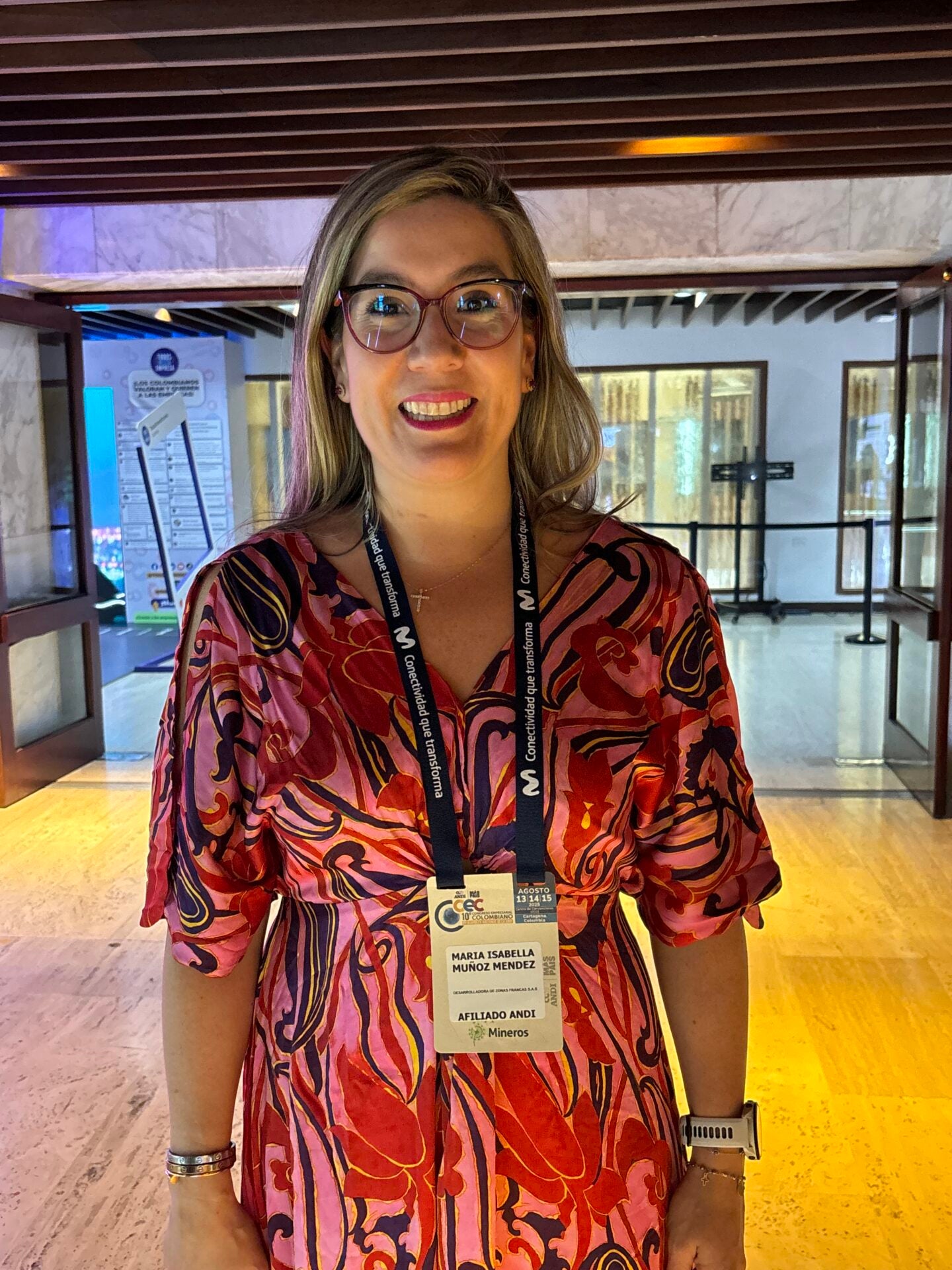 La general manager de la Desarrolladora Grupo Zona Franca de Bogotá, Isabella Muñoz 