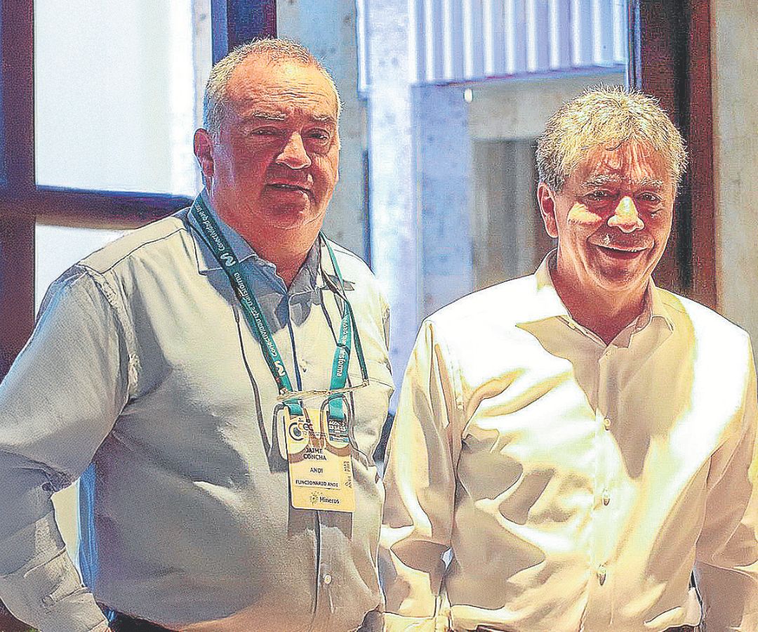 Jaime Concha, vicepresidente de Minería, Hidrocarburos y Energía de la Andi y Bruce Mac Master, presidente de la Andi.
