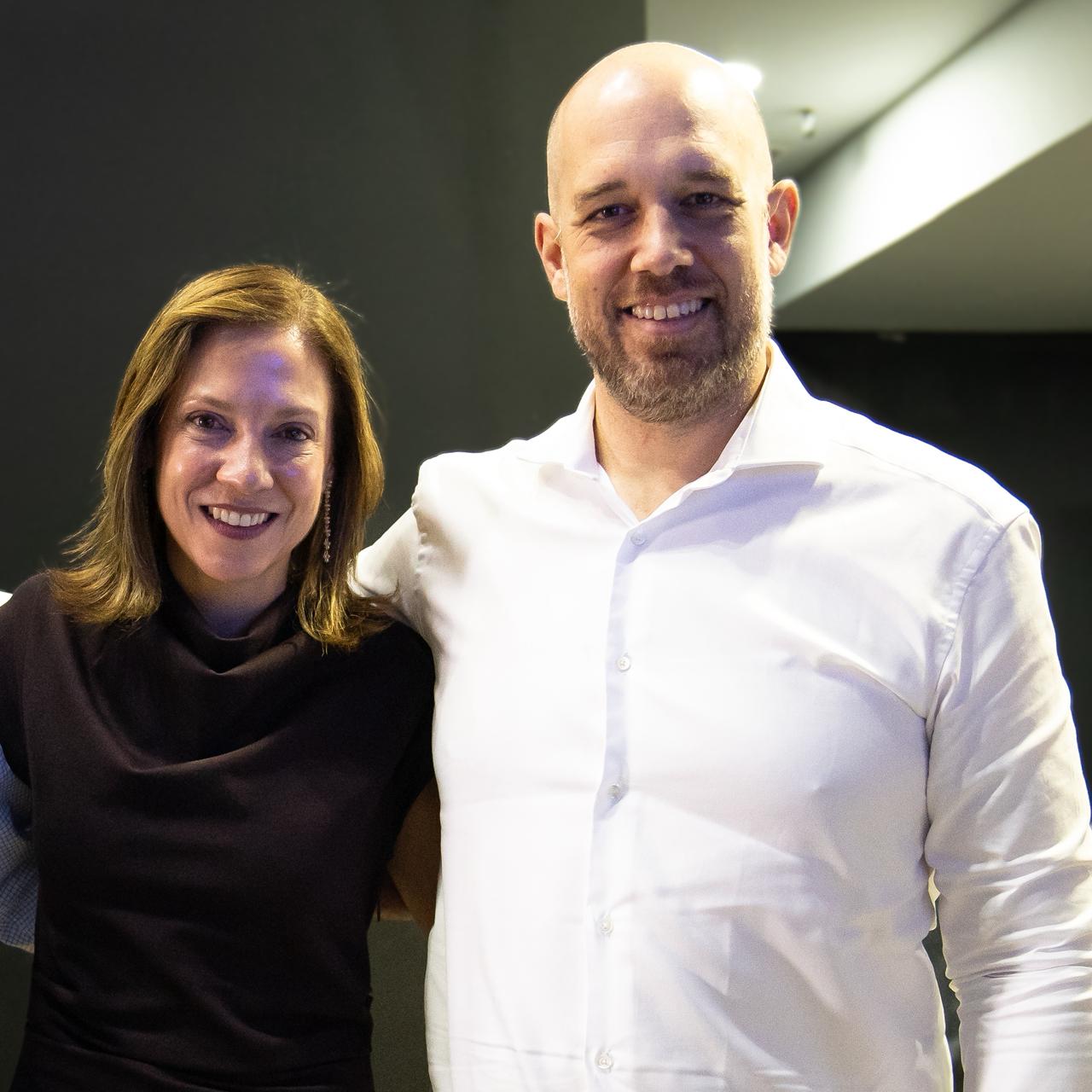 María Claudia Lacouture, presidente de la AmCham y Frederico Pedreira, presidente de Avianca.