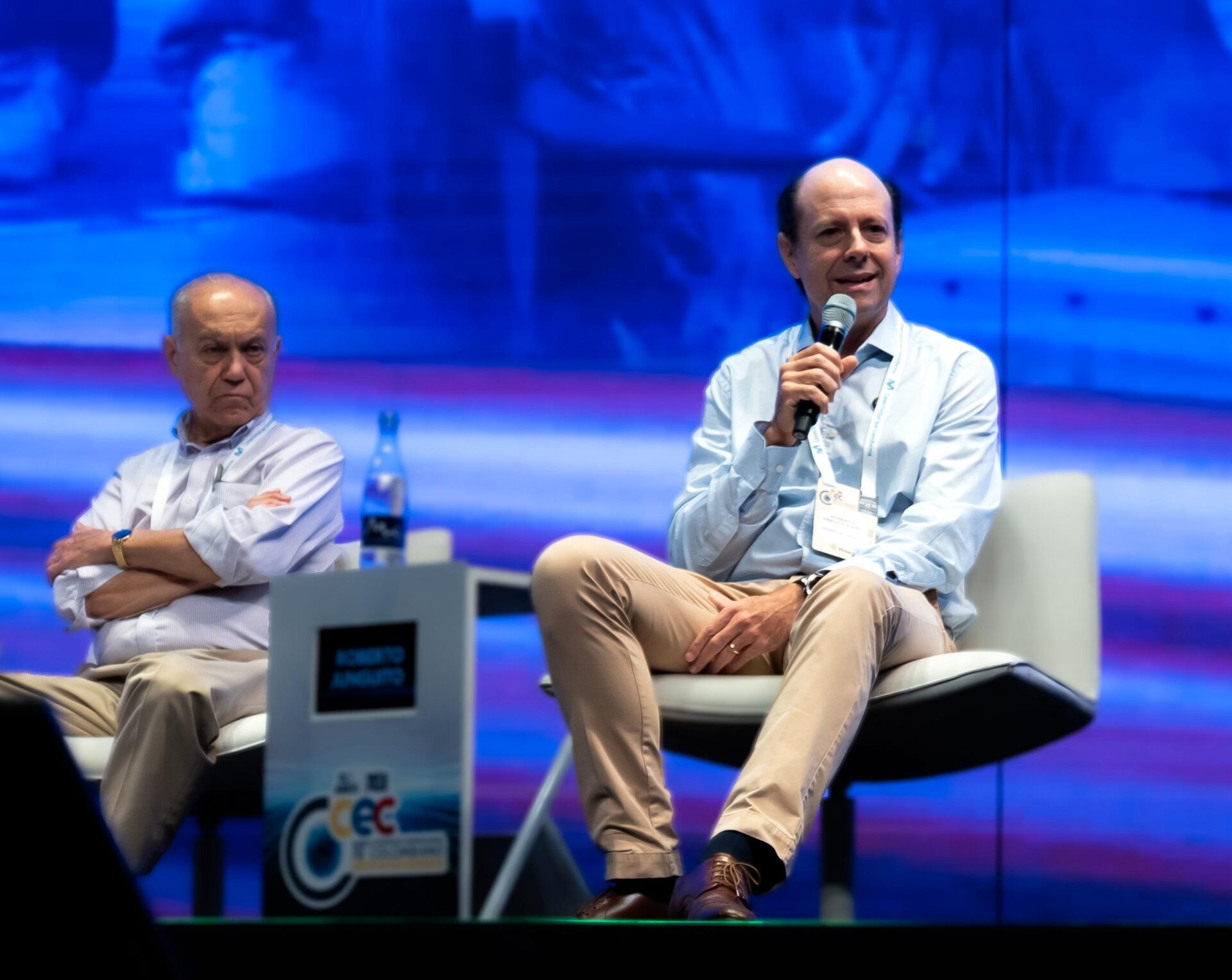 Luis Carlos Arango Vélez, director general de Colsubsidion y Roberto Junguito Pombo, presidente Grupo Corona