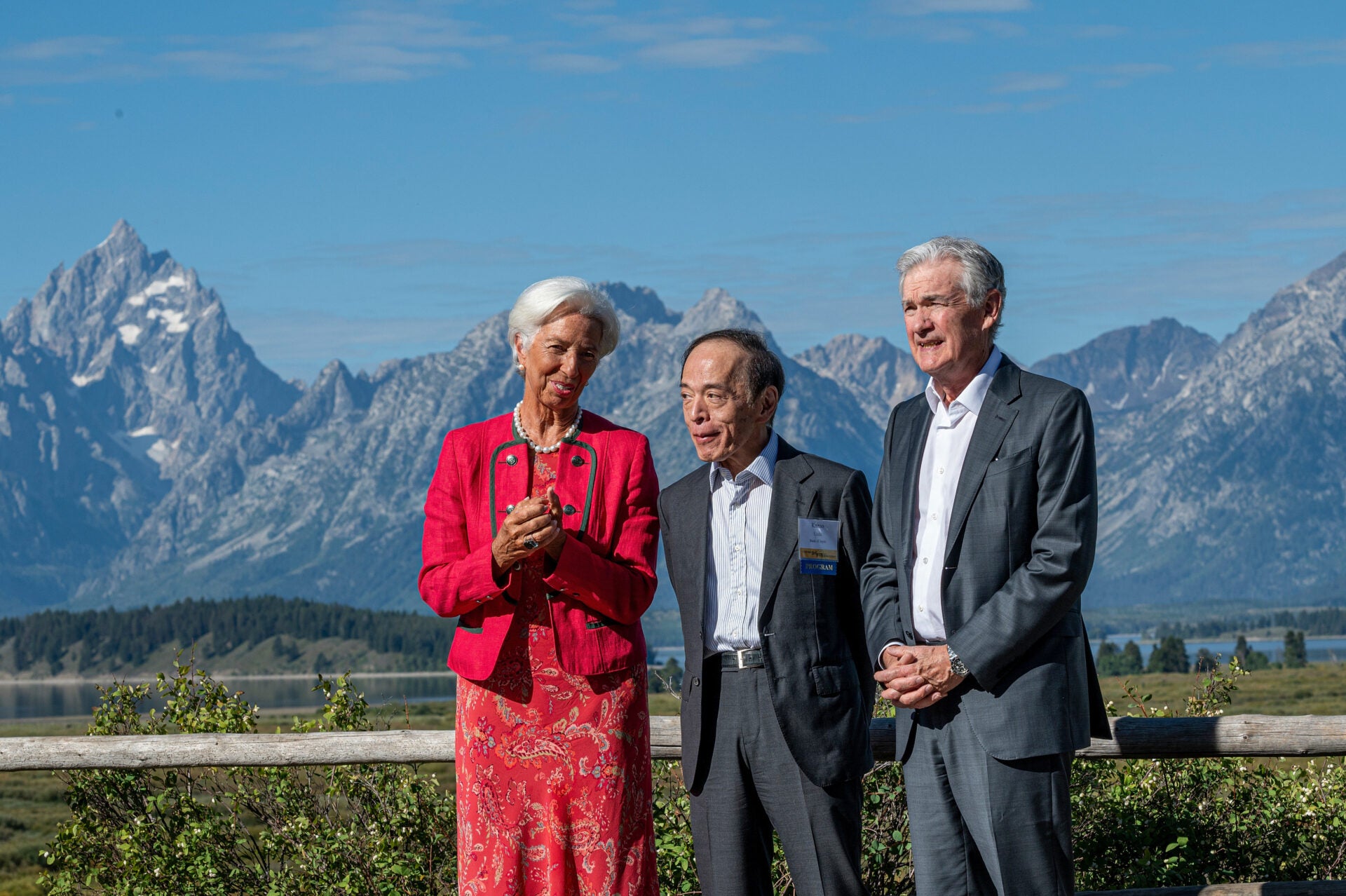 Christine Lagarde, ECB, Kazuo Ueda, BOJ, y Jerome Powell