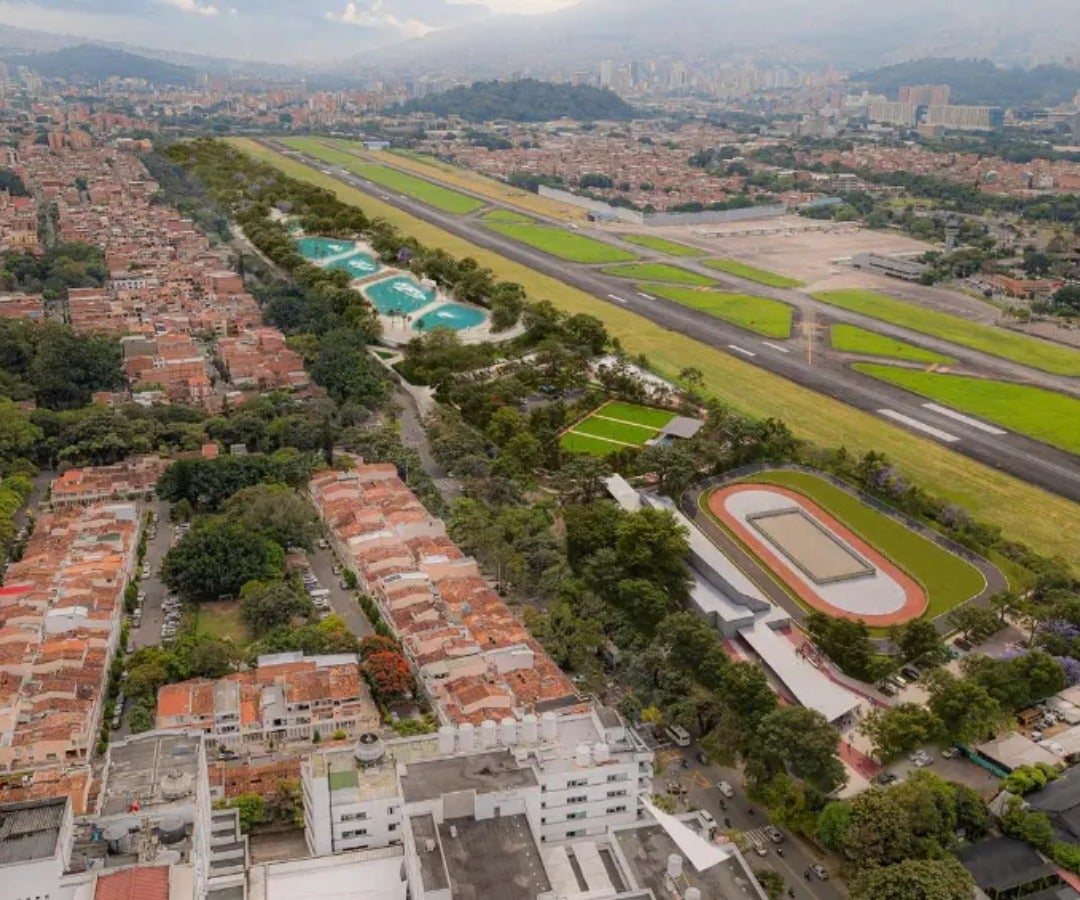 Vista aérea proyectada del “Gran Parque Medellín”