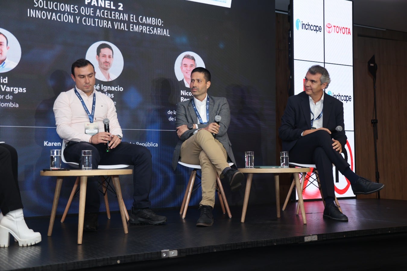 David Huertas, director de Chery Colombia; José Rojas, presidente de Auteco; y Nicolás Rendón, vpte. unidad de neg. Honda Motocicletas.