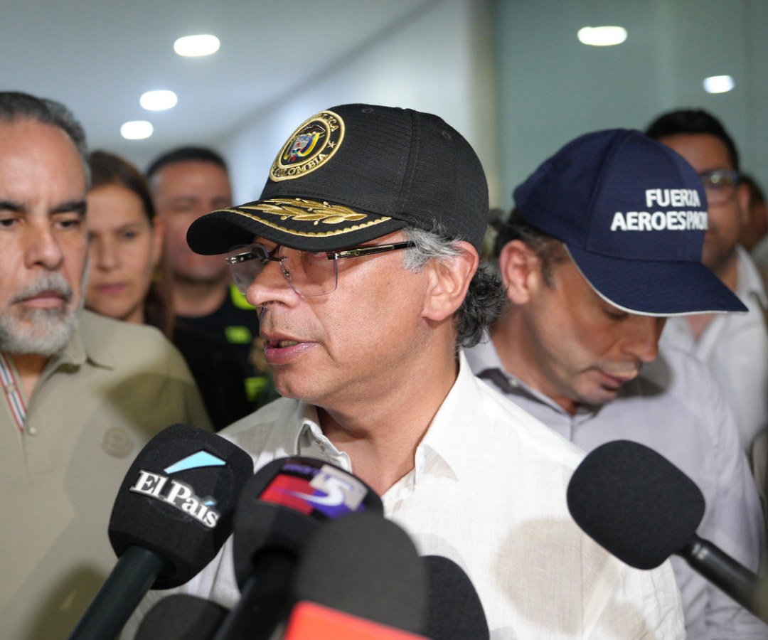 Gustavo Petro luego del consejo de seguridad en Cali