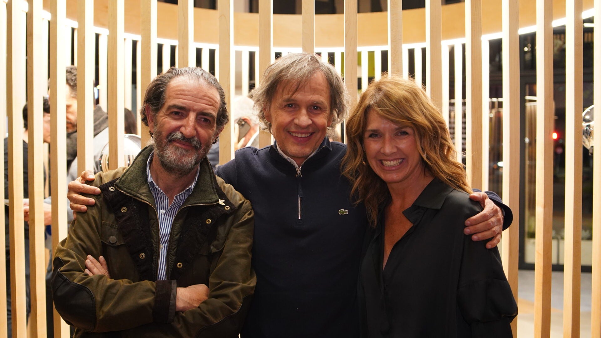 Gonzalo Orza, Germán Medina y Juliana Ocampo, asistentes al evento.