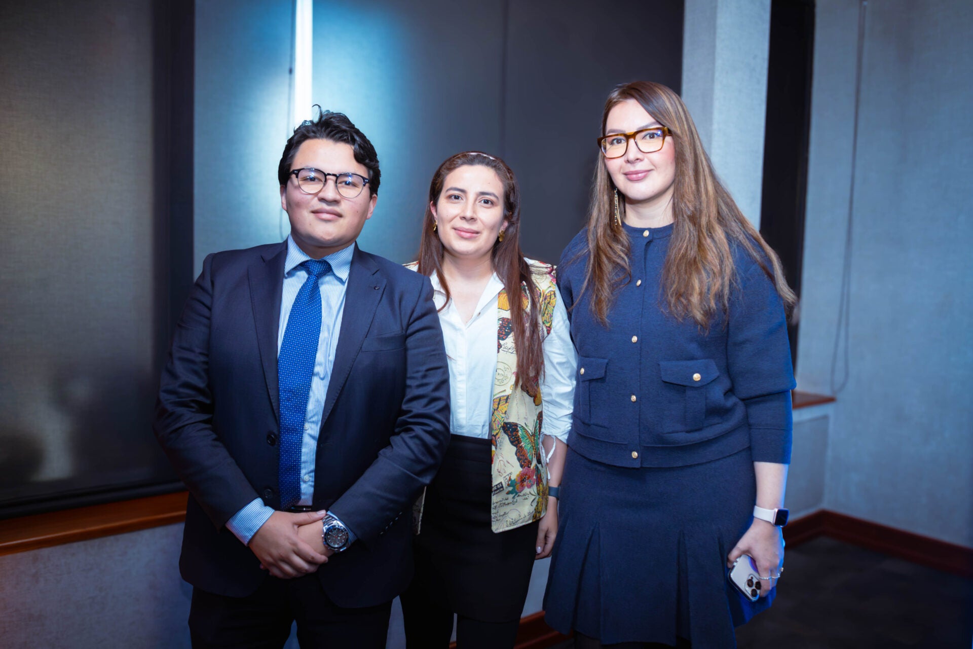 Daniel Salamanca Pérez, exasesor del superintendente delegado de procedimientos de insolvencia Supersociedades; Laura Vergara, ponente jurídico Supersociedades; y Ayda Juliana Jaimes Rueda, exdirectora de acuerdos de insolvencia en ejecución.