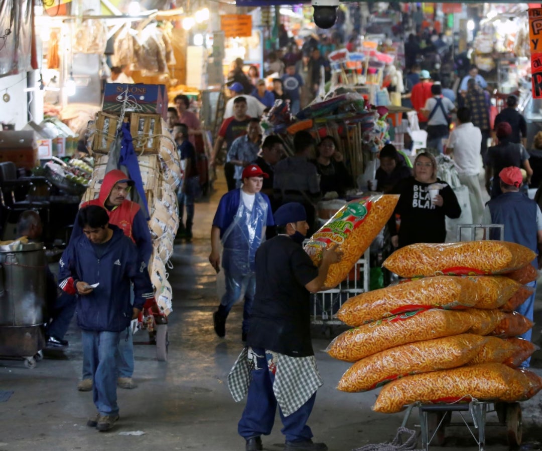 Plaza de mercado en México