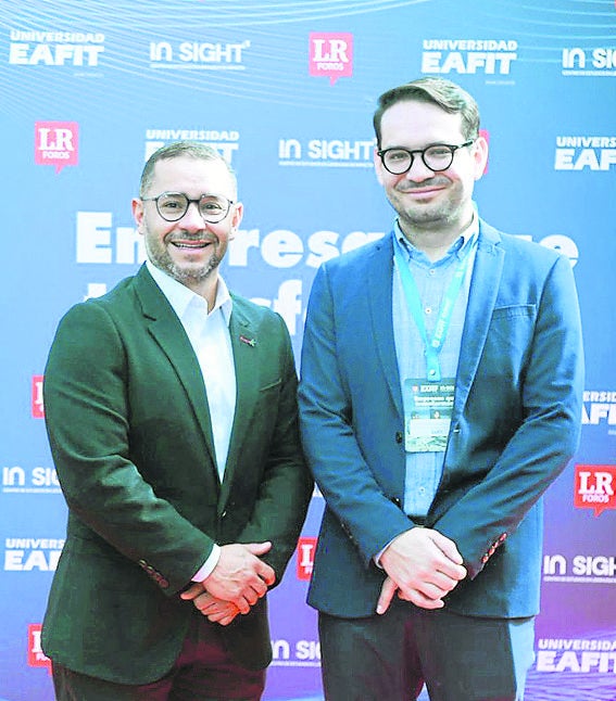 Alexander Garzón-Lasso, Ph.D. director In-Sight Eafit; y Francisco Franco, líder de formulación de proyectos en la Universidad Eafit.