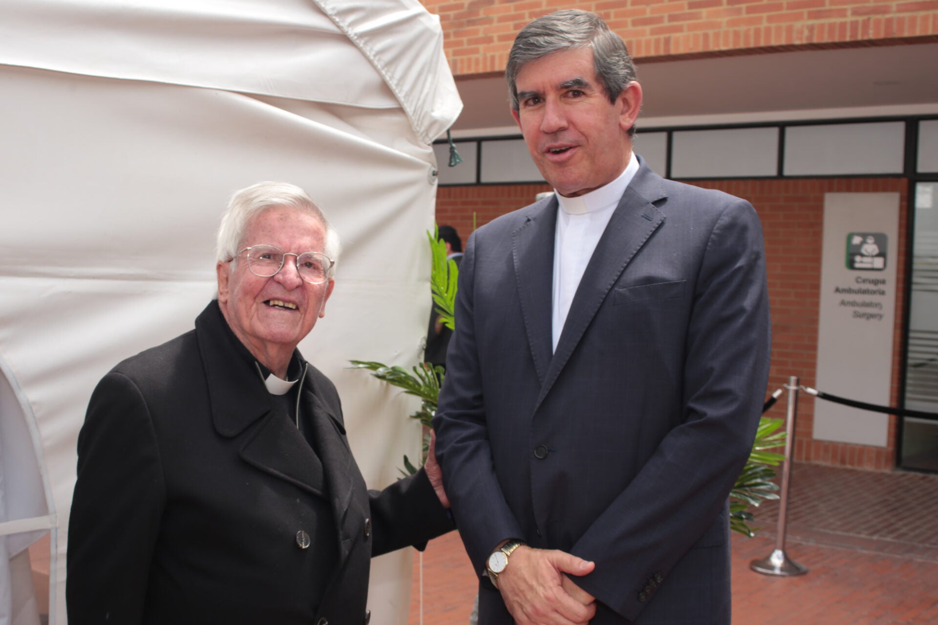 Padre Diego Jaramillo y Padre Daniel Saldarriaga