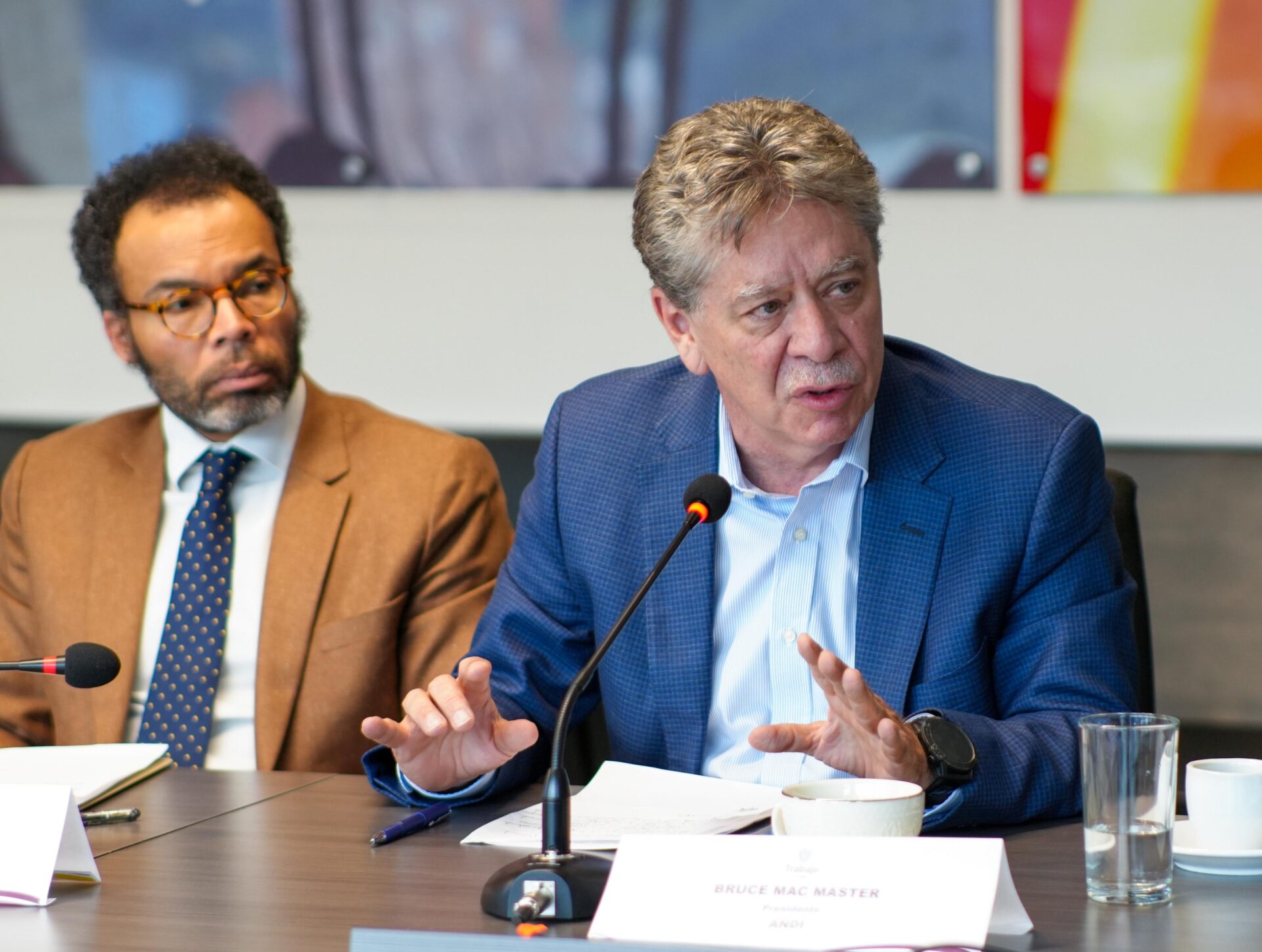Bruce Mac Master, presidente de la Andi en la reunión con el Gobierno