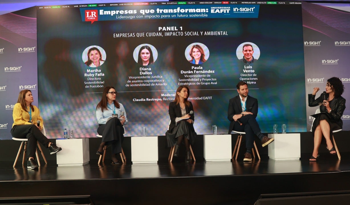 Representantes de sostenibilidad Cementos Argos, GeoPark y EPM compartieron las prácticas que implementan en sus instituciones.