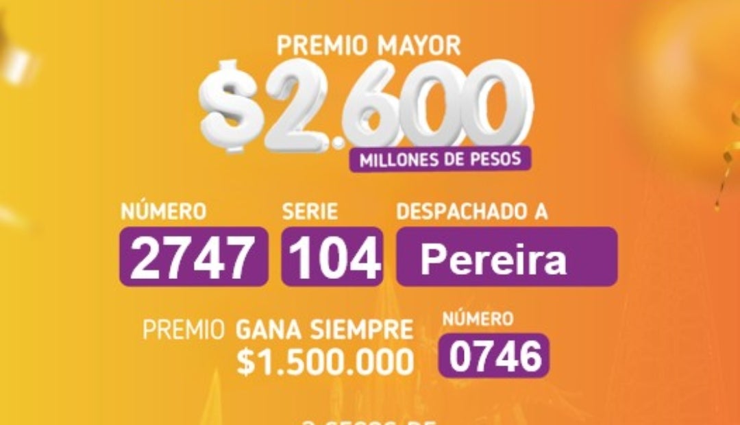 Lotería de Maizales el 27 de agosto Lotería de Maizales el 27 de agosto