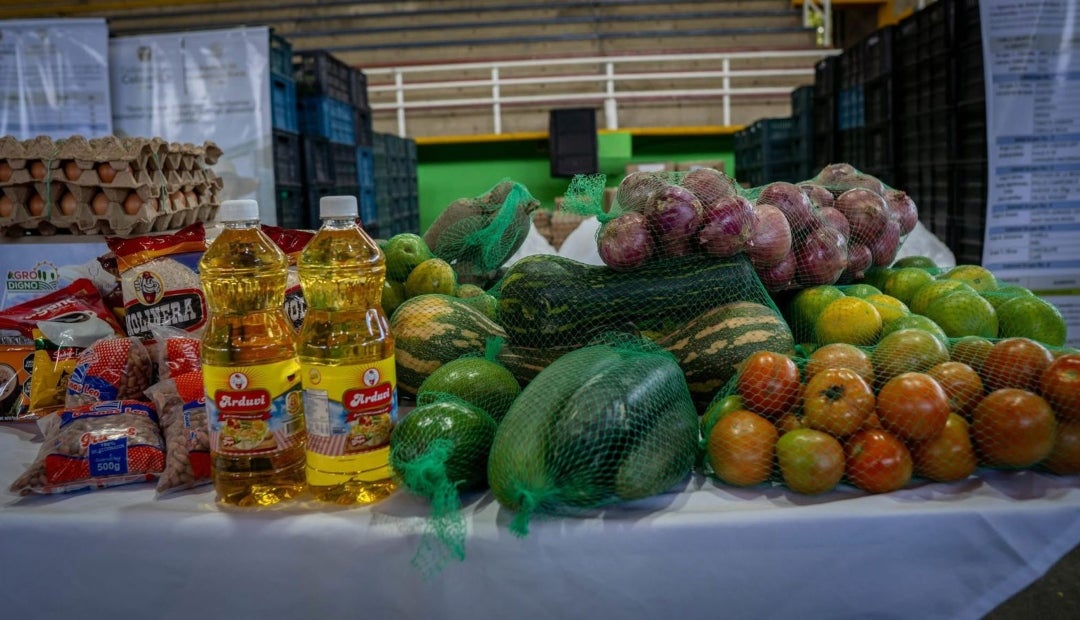 Canastas alimentarias entregadas. Canastas alimentarias entregadas.