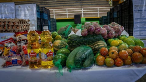 Canastas alimentarias entregadas.
