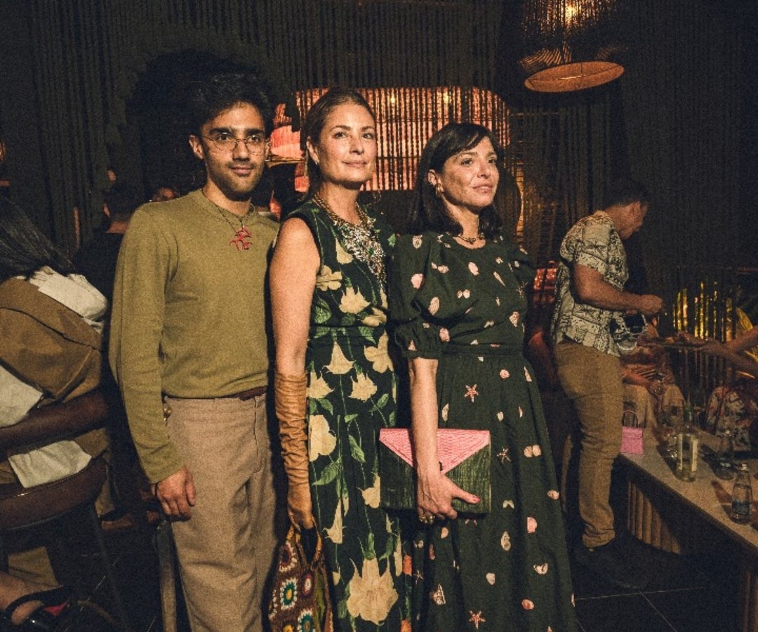 Miguel Mesa, Gloria Saldarriaga y María Paz Gaviria, exdirectora de ArtBo.