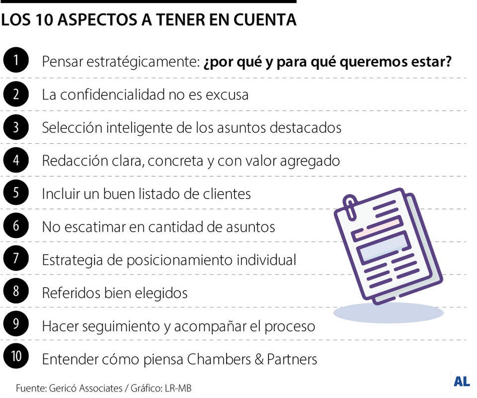 Aspectos a tener en cuenta para entrar a Chambers & Partners