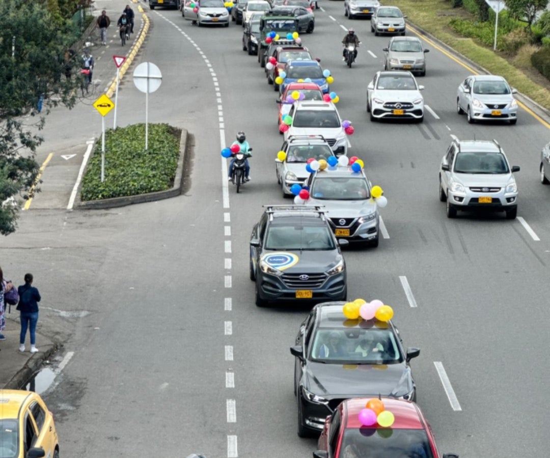 Caravana para despedir a Valeria Afanador
