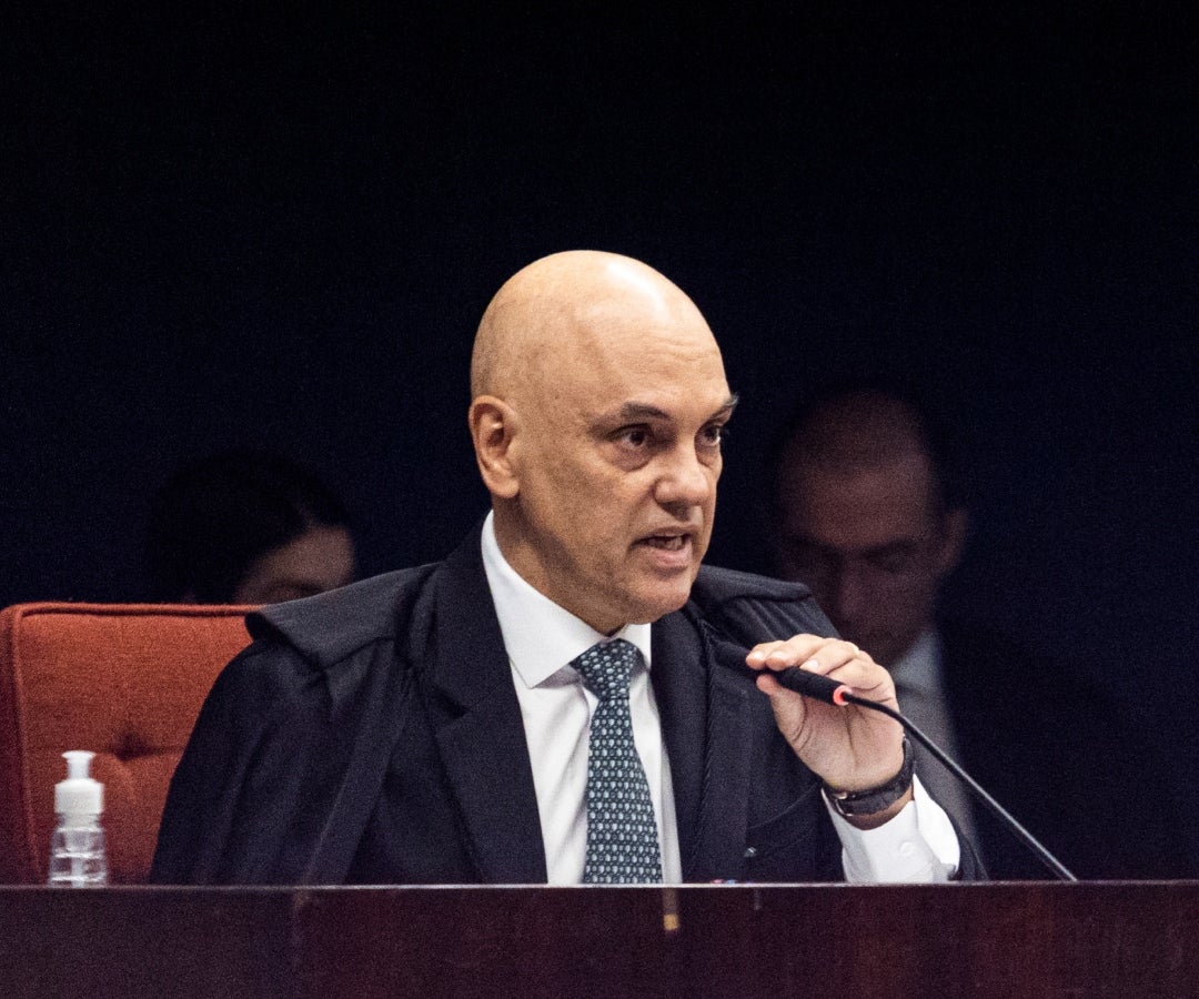 Alexandre de Moraes, juez del Supremo Tribunal Federal, durante el juicio de Jair Bolsonaro, expresidente de Brasil
