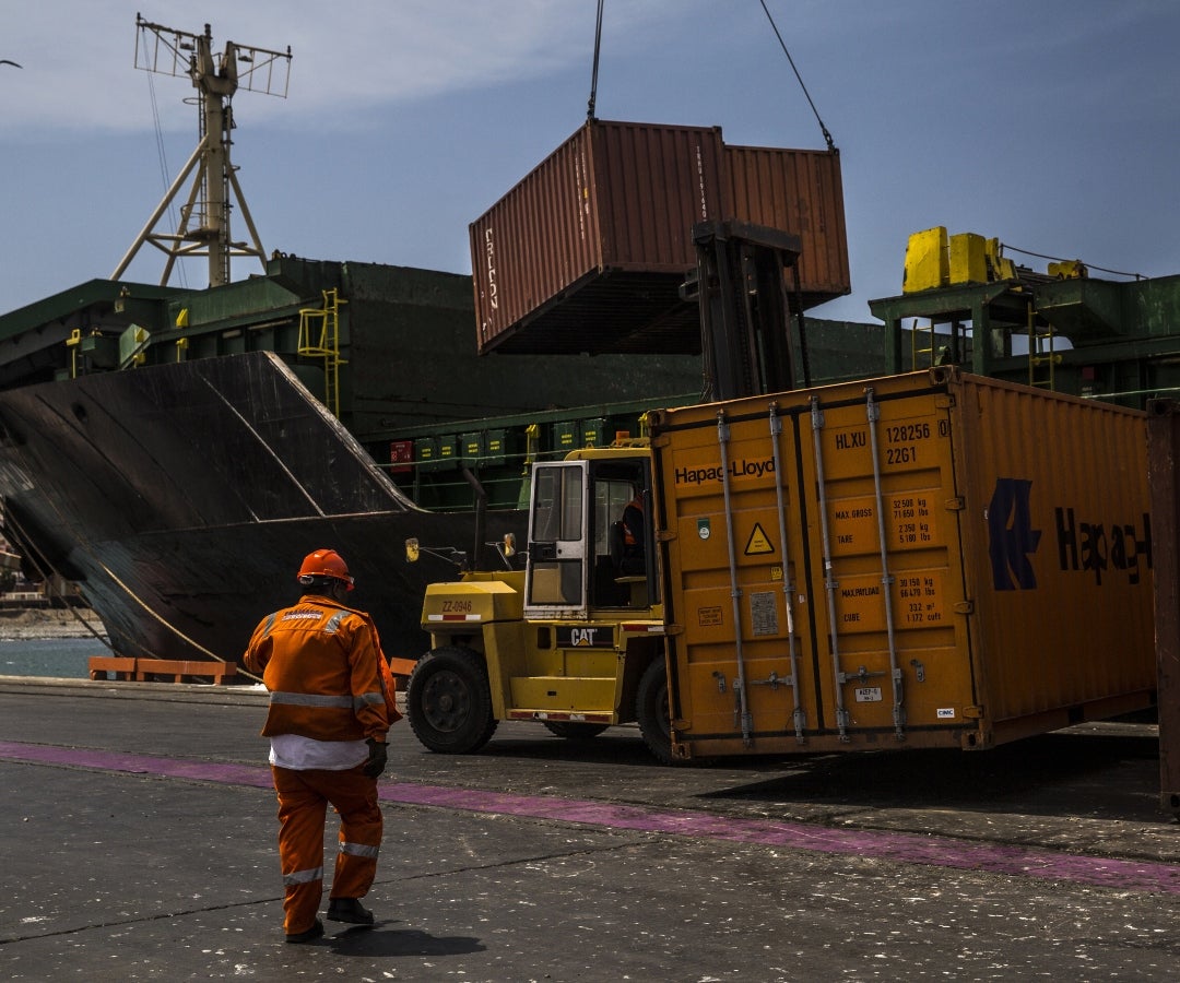 Terminal portuaria de Ilo, Perú.