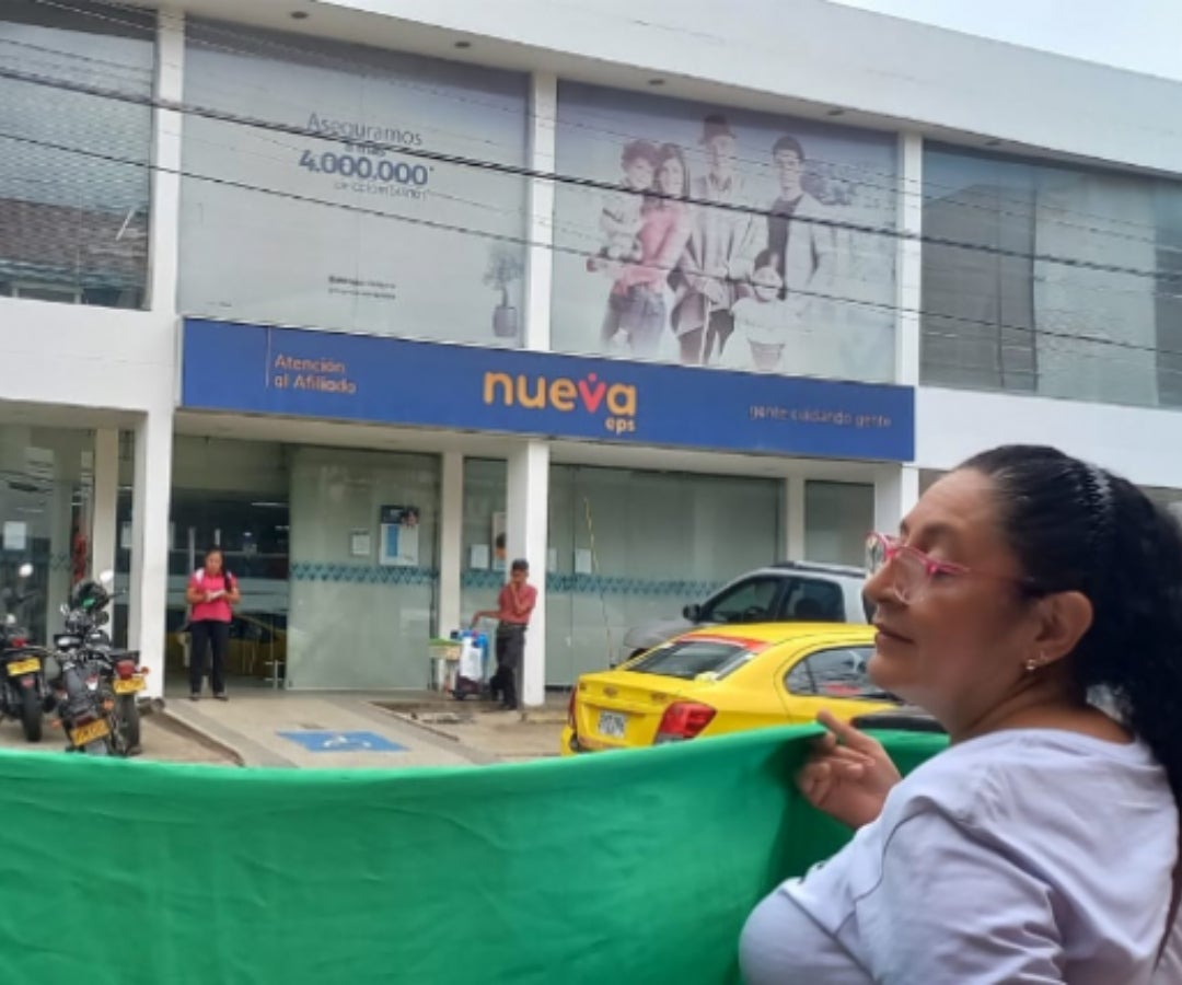 Protestas contra Nueva EPS.