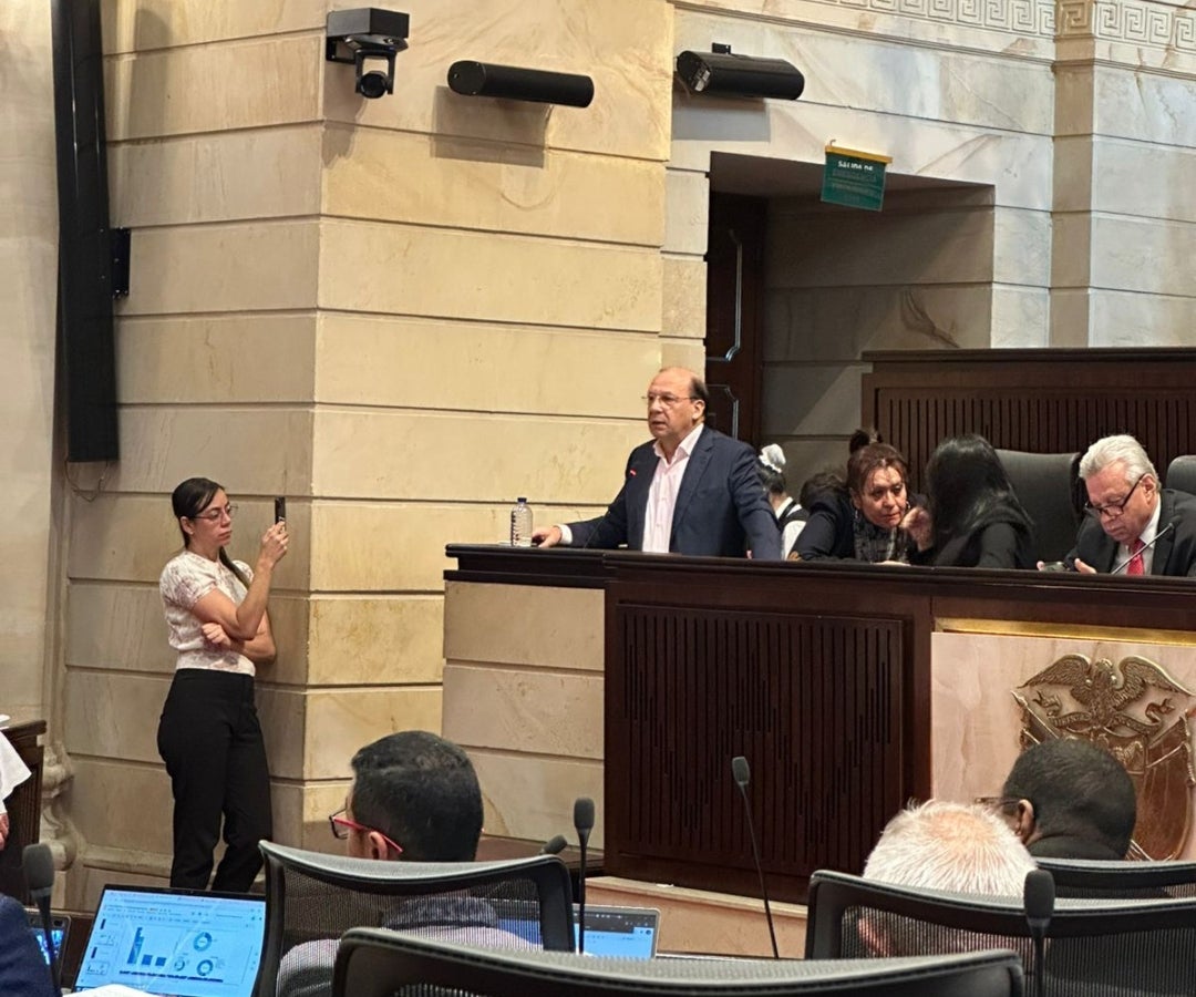 El ministro de Hacienda, Germán Ávila, durante su presentación