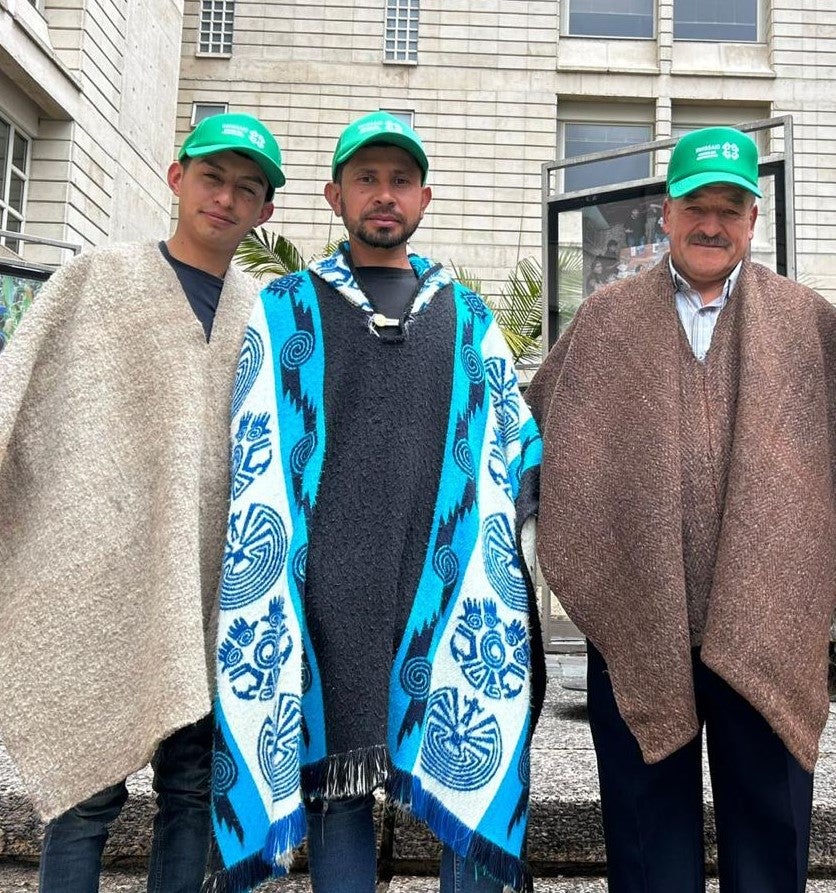 Freddy Rincón, Arbenis Tuberquia y Oscar Pagua, representantes de colectivo de masculinidades de Boyacá.