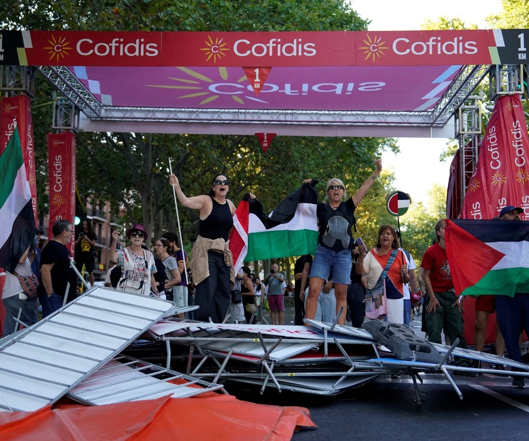 Protestas contra Israel obligan a terminar anticipadamente la Vuelta Ciclista a España