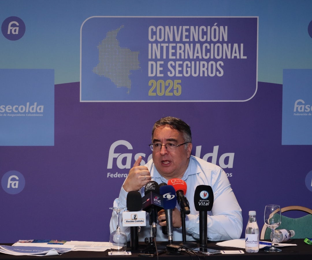 Gustavo Morales, presidente de Fasecolda, en medio del cierre de la Convención Internacional de Seguros 2025