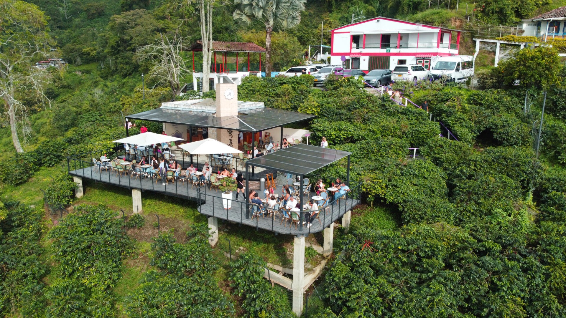 Terraza de Café San Alberto.