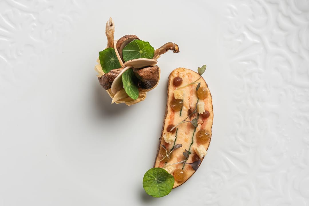 Trucha con salsa de café verde, originario del Quindío