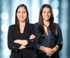 Gabriela Melgarejo y Teresa Colmán