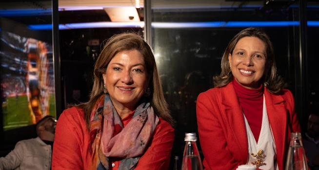 Helga Florez, director of business development at Hfc International; y Yerly Mozo, gerente de licitaciones en Construcciones Arys.