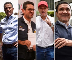 Aníbal Gaviria, Juan Guillermo Zuluaga, Héctor Olimpo Cárdenas y Juan Carlos Cárdenas Aníbal Gaviria, Juan Guillermo Zuluaga, Héctor Olimpo Cárdenas y Juan Carlos Cárdenas