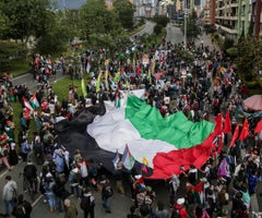 Manifestaciones pro-Palestina en Bogotá Manifestaciones pro-Palestina en Bogotá