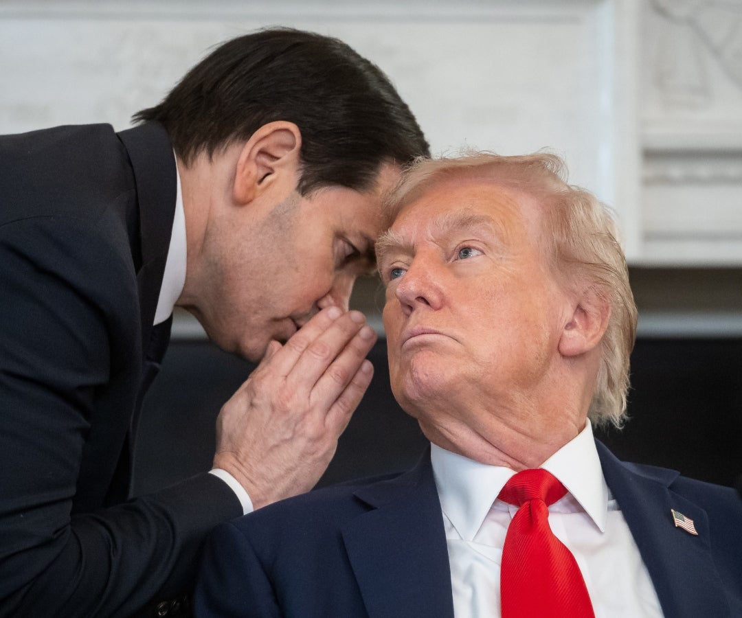 Marco Rubio y Donald Trump