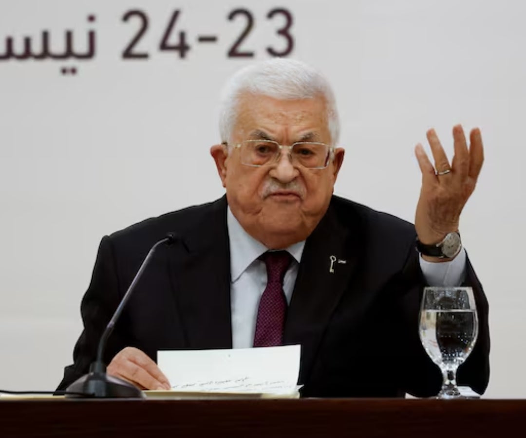 El presidente palestino Mahmoud Abbas.