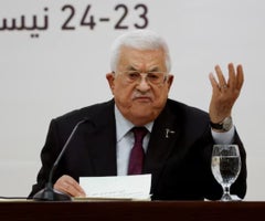 El presidente palestino Mahmoud Abbas. El presidente palestino Mahmoud Abbas.