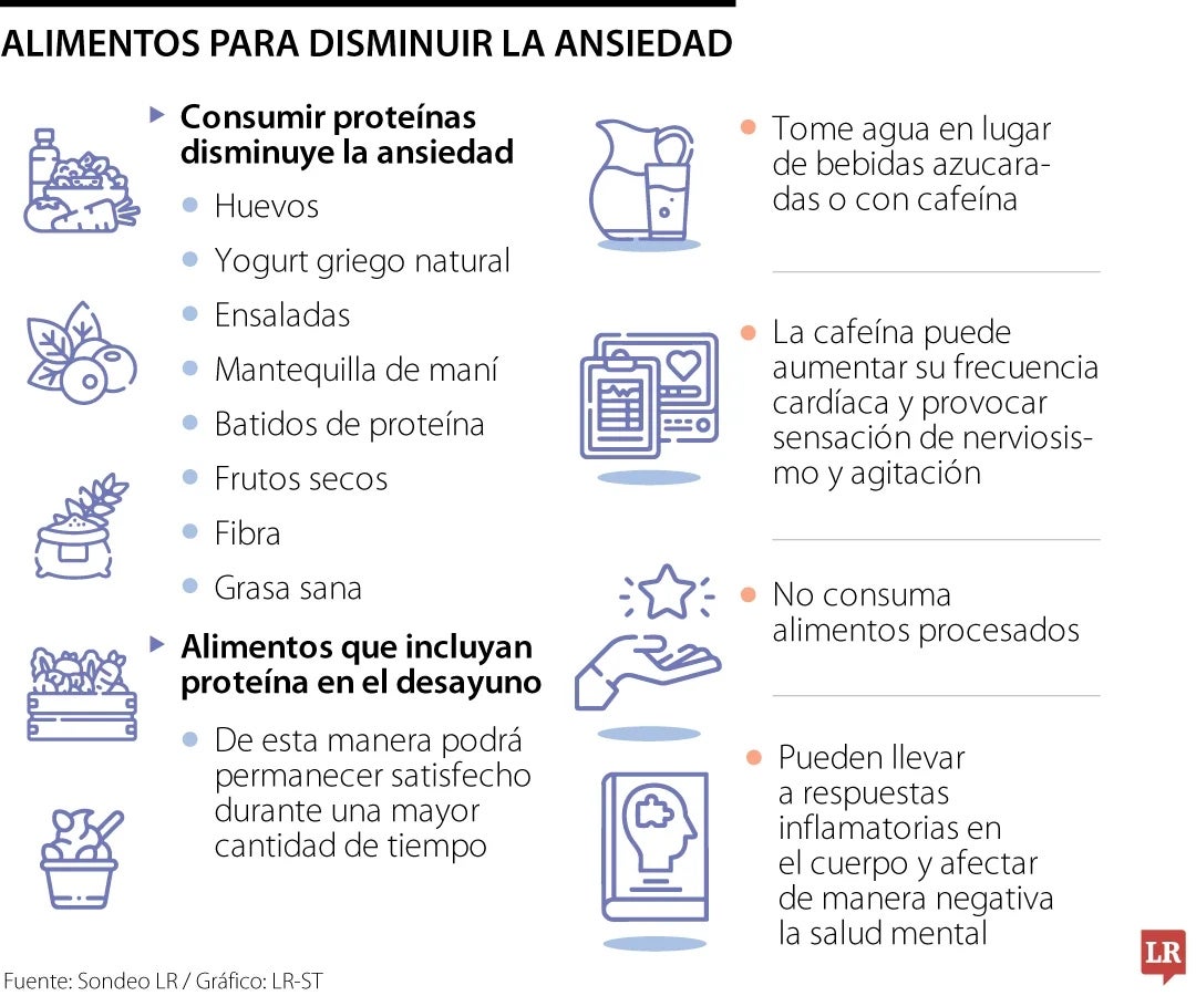 Alimentos para reducir la ansiedad