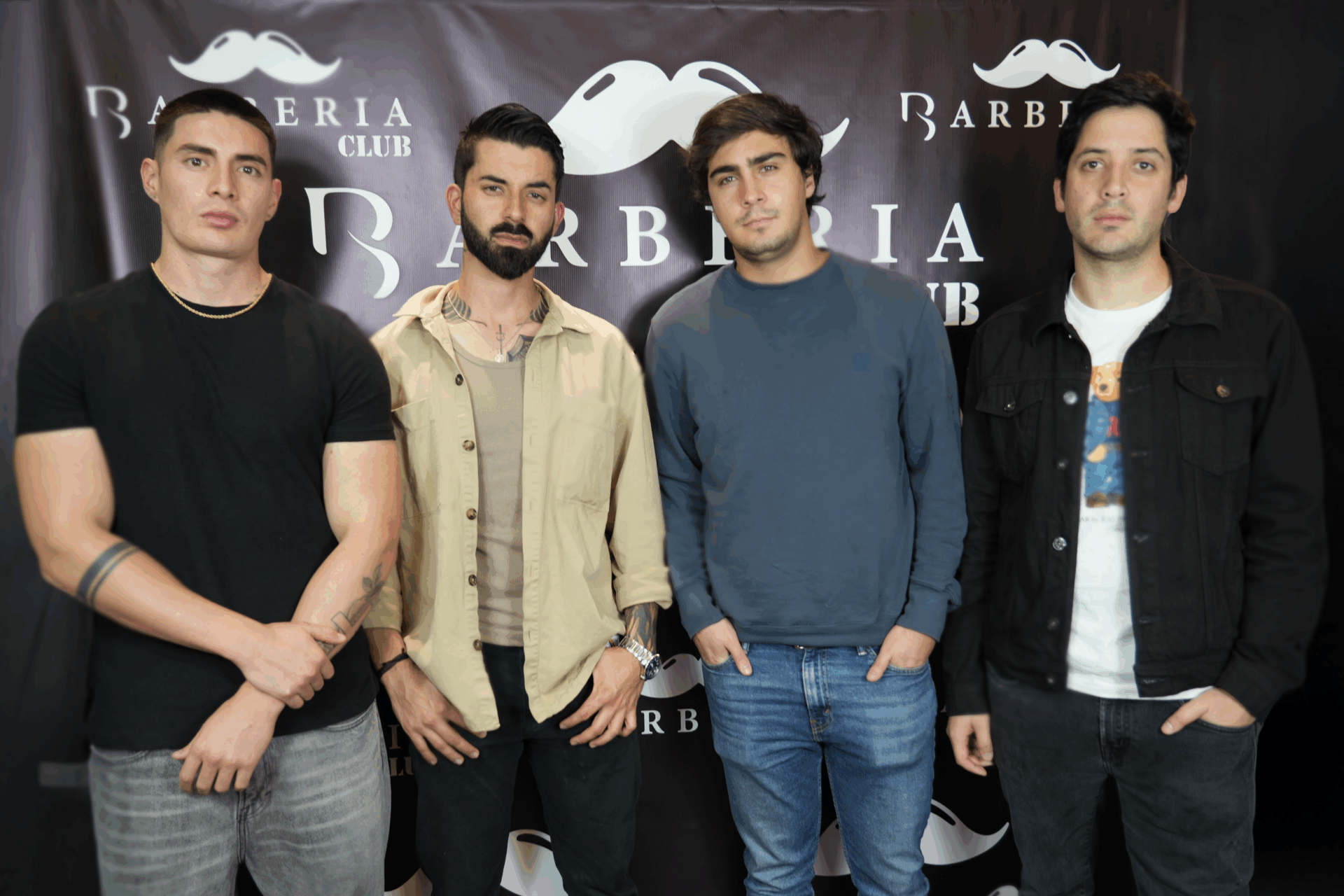 Mateo Herrera, influencer; Juan Lanzziano, live streamer; Sebastián Gross, influencer; y Federico Blanco, CEO de FBT Studios.