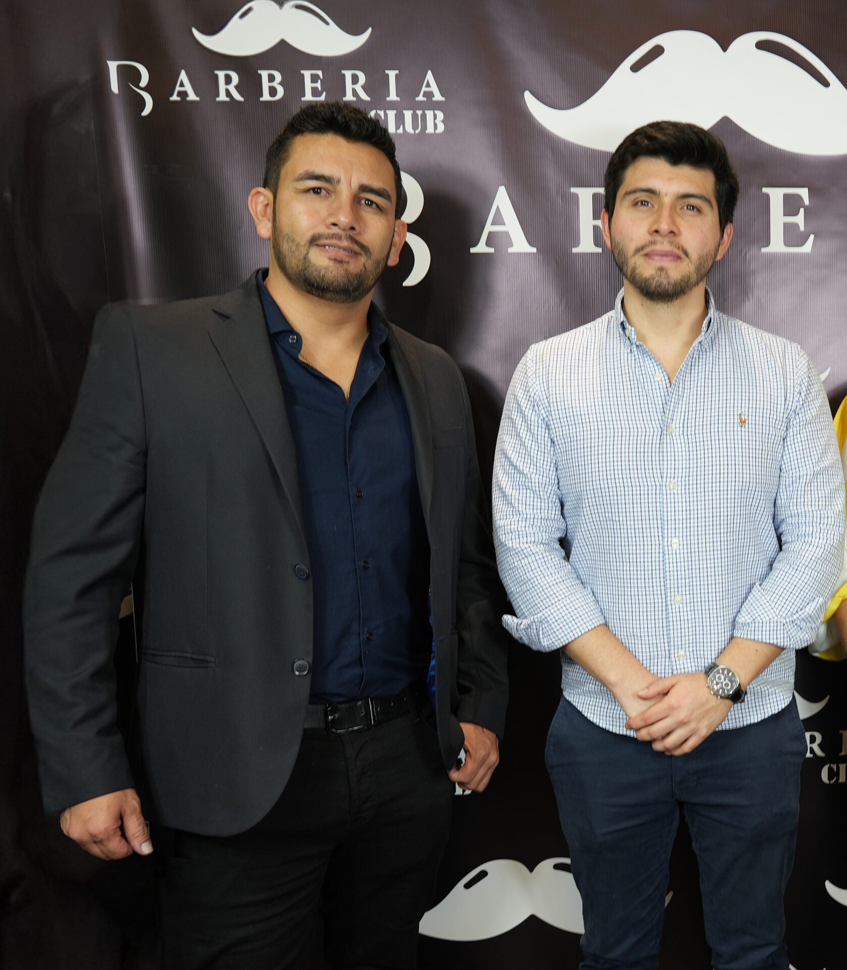 Andrés Alvarado, empresario de futbolistas; y Felipe Zamora, gerente de eventos para Latinoamérica del Caribe.