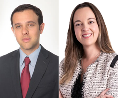 Santiago Miramón y Daniela Mejía, socios de Dentons