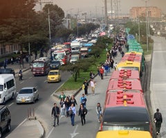 Bloqueos por las manifestaciones de los moteros