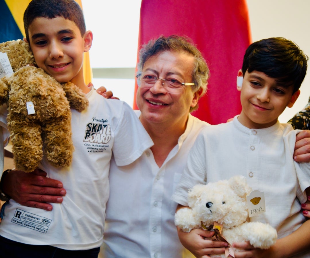 El presidente Gustavo Petro en su visita a Qatar