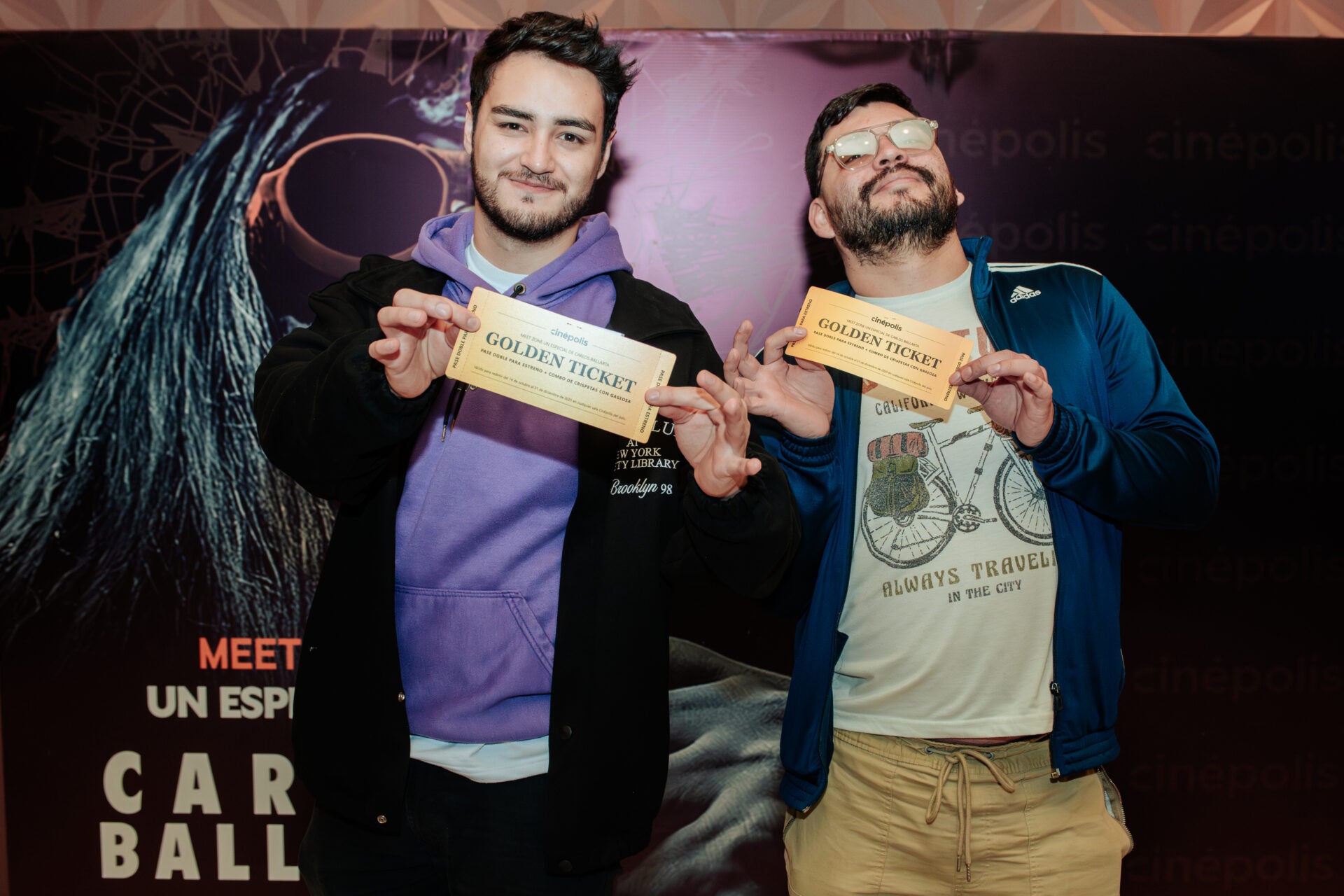 Los comediantes Juan Estévez y Luis Miguel Ramírez.