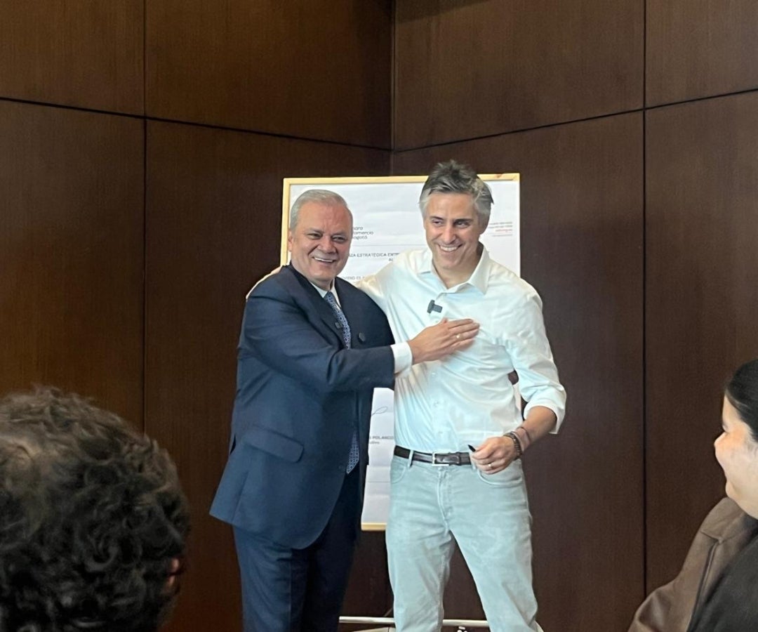 Ovidio Claros, presidente de la CCB, y Carlos Calleja, presidente de Grupo Éxito